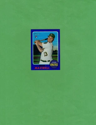2017 Topps Heritage Chrome Hot Box Purple Refractor #THC-584 Bruce Maxwell - Image 1 of 2