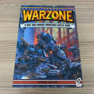 POSTER WARZONE CRONACHE MUTANTI SECONDA EDIZIONE FANTASCIENZA WARGAMING TARGET GIOCHI - Immagine 1 di 4