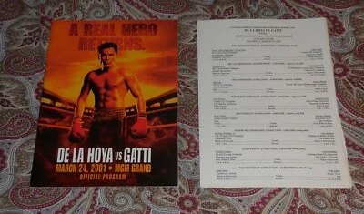 OSCAR DE LA HOYA VS ARTURO GATTI - 24/03/01 - MGM GRAND - DIFÍCIL DE ENCONTRAR - ¡MIRA! Foto 1 de 2