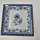 Vera Bradley Andrea By Sadek Decorative Square Plate Trinket Dish Java Blue 7