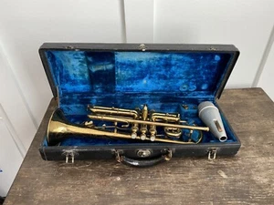 Vintage 1936 Conn 80A Opera Glass Brass Cornet W/ Original Case + Mute NICE !! - Picture 1 of 24