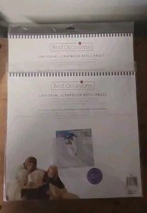 Best Occasion 2, 10 Top Load MK12R White Universal Scrapbook Refill Pages 12x12 - Picture 1 of 2
