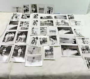 1940s US Snapshot 36 PHOTOS Black and White Sioux City Niagra falls swimsuits - Picture 1 of 11