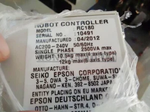 ONE USED EPSON Robot control cabinet RC180 - Picture 1 of 2