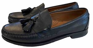 Allen Edmonds Schreier Black Leather Tassel Loafers Dress Shoes - Men's 9 E