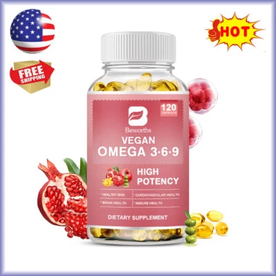 Omega 3-6-9 cápsulas 120 peças, alta potência, suporte cardiovascular, cérebro e imune - Imagem 1 de 4