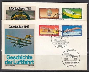 Berlin Scott 9NB142-5 foglio FDC - Aviazione - Foto 1 di 1