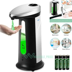400ml Automatic Handsfree Sensor Touchless Soap Dispenser for Kitchen Bathroom - Picture 1 of 15