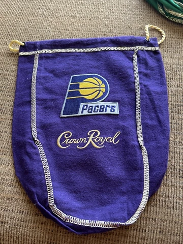 NBA  Indiana Pacers Tribute Bag CROWN ROYAL BAG 1 Liter Cover