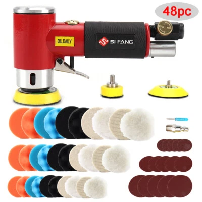 1"2"3" Mini Random Orbital Air Sander Kit Dual Action Car Polisher For Auto Body - Image 1 of 4