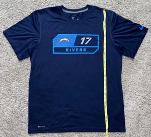 Nike San Diego Chargers Philip Rivers #17 Dri-Fit T-Shirt SIZE MEDIUM - Picture 1 of 3