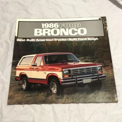 1986 Ford Bronco дилер продажи брошюра - Изображение 1 из 4