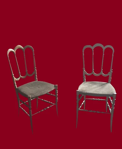 Pair of Vintage Chiavari Chairs Cover