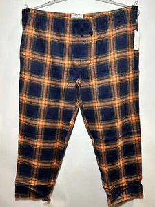 Men's Big & Tall Flannel Pajama Pants - Goodfellow & Co Navy 4XL - Picture 1 of 2