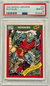 1990 Impel Marvel Universe Rookies #83 Deathlok Rookie PSA 10 GEM MINT - Picture 1 of 4