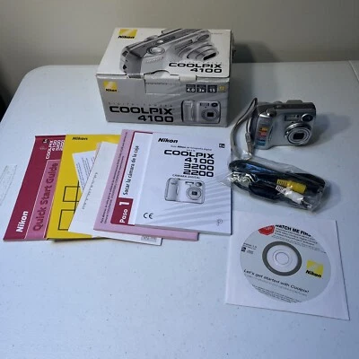 Nikon Cool Pix 4100 4.0 MP Megapixel Digital Camera Tested & Working In Box - Image 1 of 4