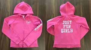 Girls JUSTICE Size 10 Hoodie Sweater Zipper Long Sleeve JUST FOR GIRLS Hooded  - Picture 1 of 1
