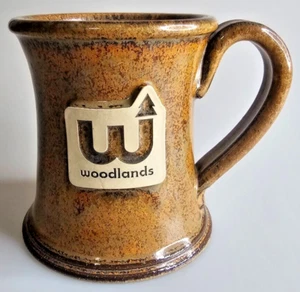 Woodlands 16 oz. Coffee Mug Handcrafted USA Sunset Hill Stoneware ~ VGC - Picture 1 of 8