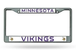 Minnesota Vikings Chrome License Plate Frame - Picture 1 of 1