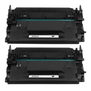 2 schwarze Tonerkartuschen als Ersatz CF287A (87A) kompatibel für HP Drucker - Bild 1 von 1