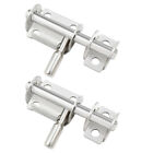  2 Pcs Door Safety Bolts Stainless Steel Old Left and Right Latch Heavy