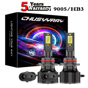2pcs 9005 6000K LED Headlight Bulbs Kit High/Low Beam For Honda Civic 2006-2013 - Picture 1 of 11