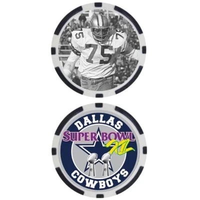 JETHRO PUGH - COWBOYS SUPER BOWL XII - POKER CHIP - Image 1 of 2