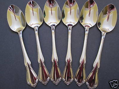 6 Geniune Oneida Chateau Teaspoons New 18/8 Stainless Free Shipping Usa Only • 32.95$