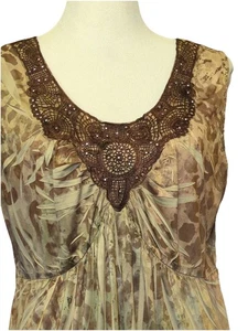 Unity World Wear Babydoll Top Sleeveless Blouse Women 1x Fairy Floral Crochet - Picture 1 of 14