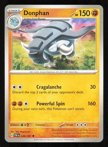 Donphan 049/091 Regular Near Mint Pokemon TCG S&V Paldean Fates PAF - Picture 1 of 1