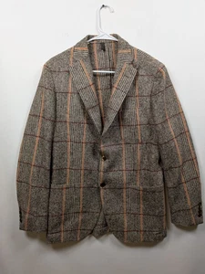 Daniel Cremieux Jacket Blazer Prince Of Wales Check, Alpaca & Wool 52 Italy - Picture 1 of 10