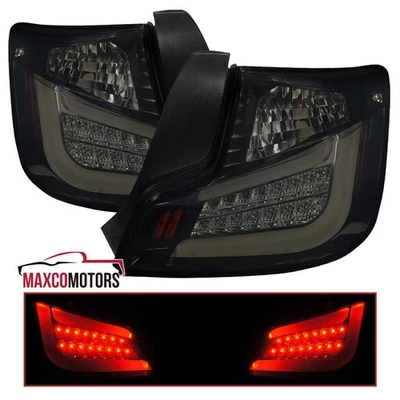Glossy Black/Smoke Tail Lights Fits 2011-2013 Scion tC LED Brake Lamp Left+Right - Image 1 of 4