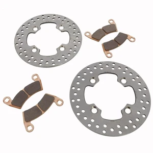 2012 2013 Polaris RZR XP 4 900 Rear Brake Rotors Discs & MudRat Brake Pads - Picture 1 of 5