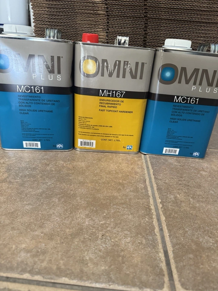Endurecedor MC161 Quick Clear 2 GAL y Mh167 1GAL PPG Omni ENVÍO GRATUITO Foto 1 de 1