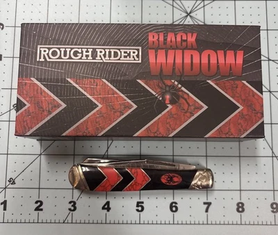 Карманный охотничий нож Rr1670 Rough Rider Black Widow - Изображение 1 из 4