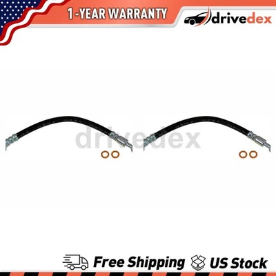 Pair Dorman - First Stop Brake Line Hose Fits 1989 1990 1991 1992 Isuzu Amigo - Image 1 of 4