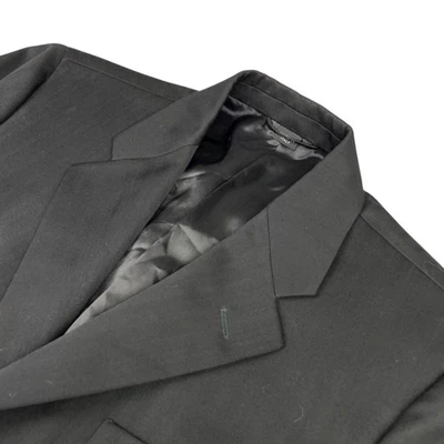 Helmut Lang Men's 100% Wool Slim Fit 3-Button Blazer Black • Italy • 38S US - Image 1 of 4