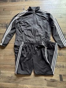 Adidas Damen 3 Streifen Trikot Trainingsanzug Gr. XL Activewear Jacke und Hose - Bild 1 von 6