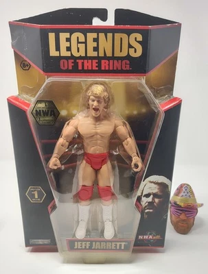 Jakks Pacific Legends Of The Ring Serie 1 Jeff Jarrett NWA TNA WWF WWE AEW WCW Foto 1 de 4