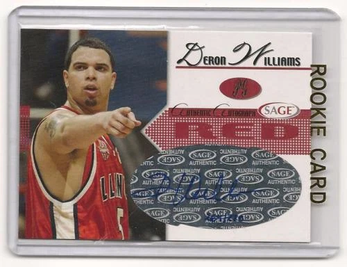 Deron Williams 2005 Sage RED Autograph Auto 264/270 - Image 1 of 1