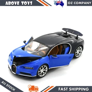 Licensed precision diecast car 2017 Bugatti Chiron - Blue scale 1:18 model toy - Picture 1 of 4