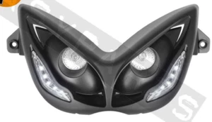 Scheinwerfer MBK Nitro, Yamaha Aerox, Quadro Optik TNT, Schwarz - Bild 1 von 2