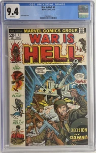 War Is Hell #1 CGC 9.4 WP - Picture 1 of 2
