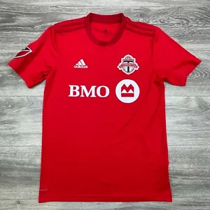 Toronto FC Soccer Jersey Mens Small Red Climalite Blank Performance Adidas - Picture 1 of 13