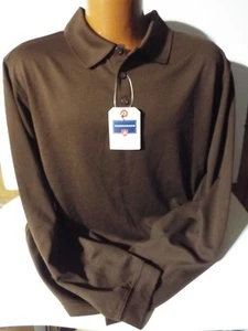 MENS LARGE NWT SADDLEBRED LONG SLEEVE ROOT BROWN SHIRT ORIG $ 42.00 - Picture 1 of 4