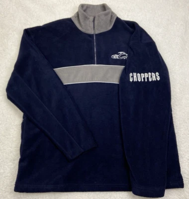Pullover De Colección Orange County Choppers Hombres XL Azul Gris 1/4 Cremallera Vellón Años 90 Y2K Regalo Foto 1 de 4