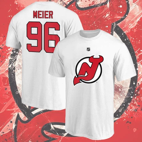 HOT SALE!! Timo Meier #96 to New Jersey Devils Name & Number T-Shirt Gift Fans Cover