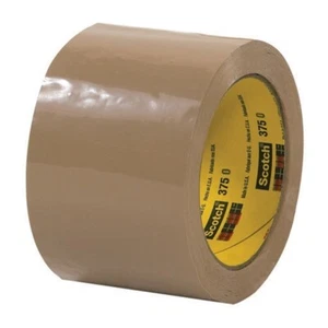 3M 375 Carton Sealing Tape Tan 3" x 55 yard (6 Roll/Case) - Picture 1 of 1