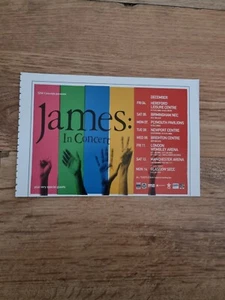 TNEWM56 ADVERT 5X8 JAMES: IN CONCERT - DECEMBER DATES - Picture 1 of 1