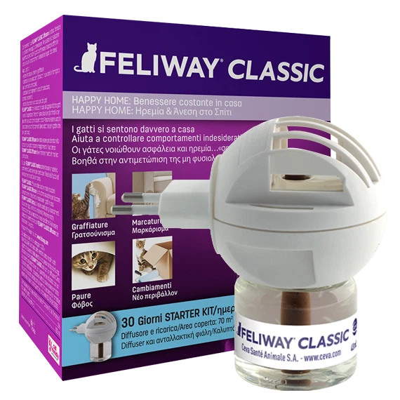 Feliway Classic Gatto → Diffusore + Ricarica da 48 ml per Rilassare i Gatti - Immagine 1 di 1